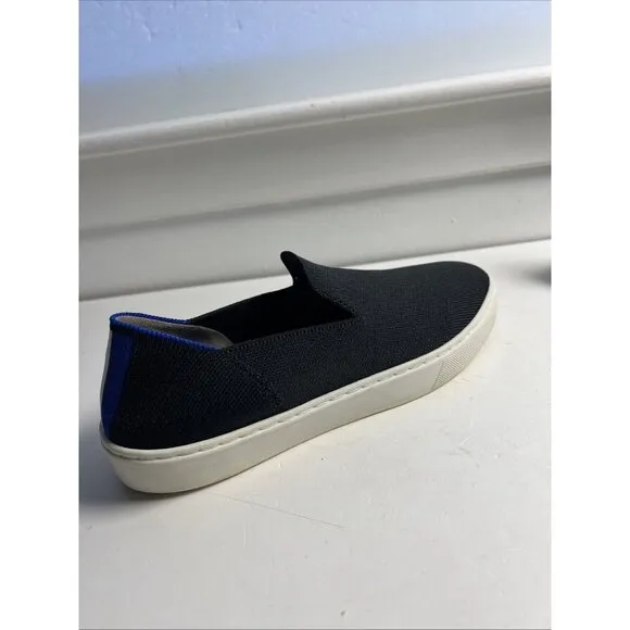 Rothy’s Classic Black  The Original Slip On Shoes 7.5 Womens Round Toe Classy