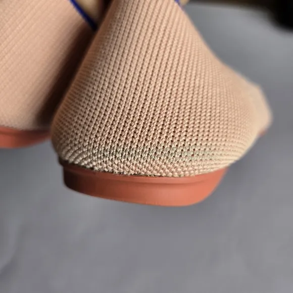 Rothy’s Coral Round Toe Flat Shoes Women’s 7 Comfy Coquette Travel Balletcore