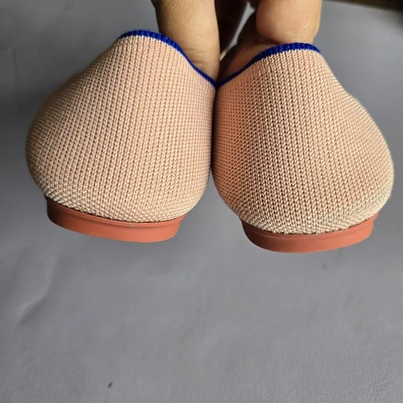 Rothy’s Coral Round Toe Flat Shoes Women’s 7 Comfy Coquette Travel Balletcore
