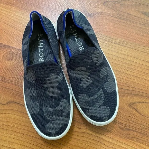ROTHY’S gray two tone slip on sneakers shoes comfort machine washable all year 5