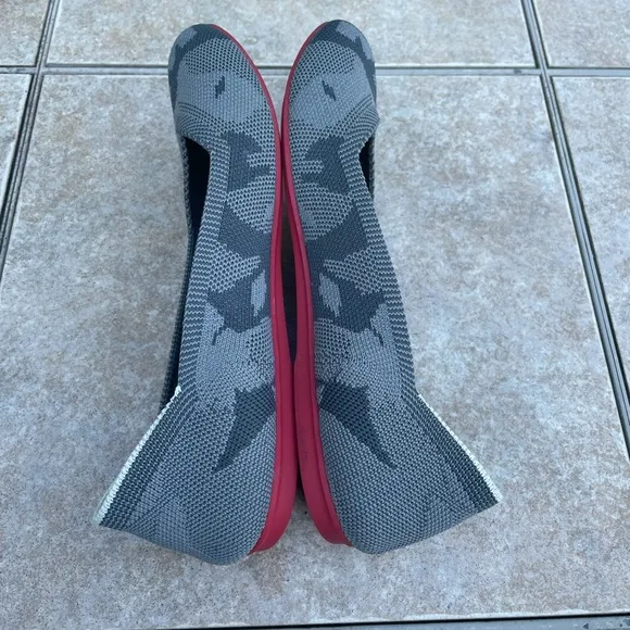 Rothy's Grey Camo Round Toe Flats