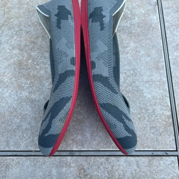 Rothy's Grey Camo Round Toe Flats