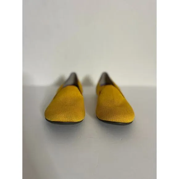 Rothys Lemondrop Loafers 7.5 Yellow Round Toe Rare Ballet Flats Shoes Retired