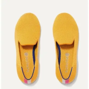 Rothys Lemondrop Loafers 7.5 Yellow Round Toe Rare Ballet Flats Shoes Retired