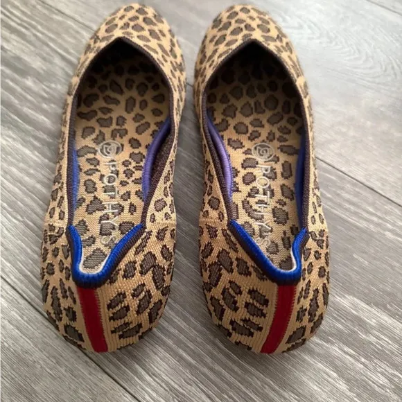 Rothy’s leopard print round toe flats