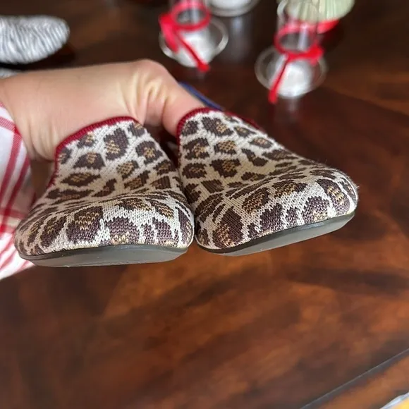 Rothy’s leopard round toe flats size 9.5
