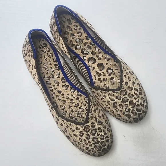 Rothy's | Leopard Rount Toe Flats, size 10
