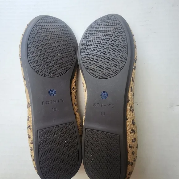 Rothy's | Leopard Rount Toe Flats, size 10