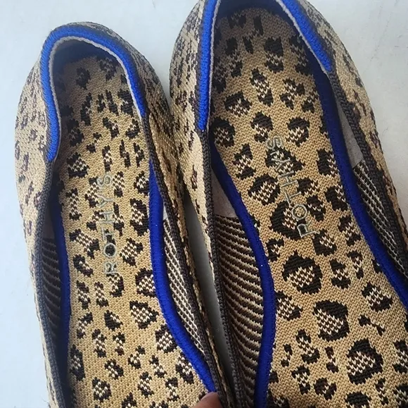 Rothy's | Leopard Rount Toe Flats, size 10