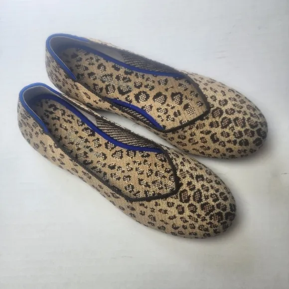 Rothy's | Leopard Rount Toe Flats, size 10