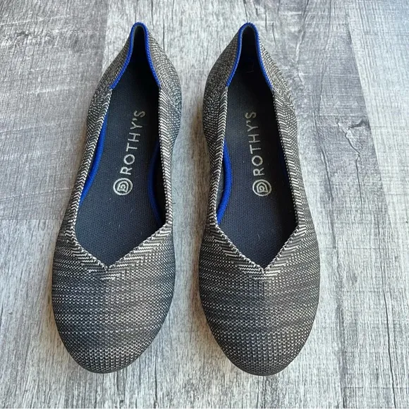 Rothy's Retired Granite Heather Flats Round Toe 10