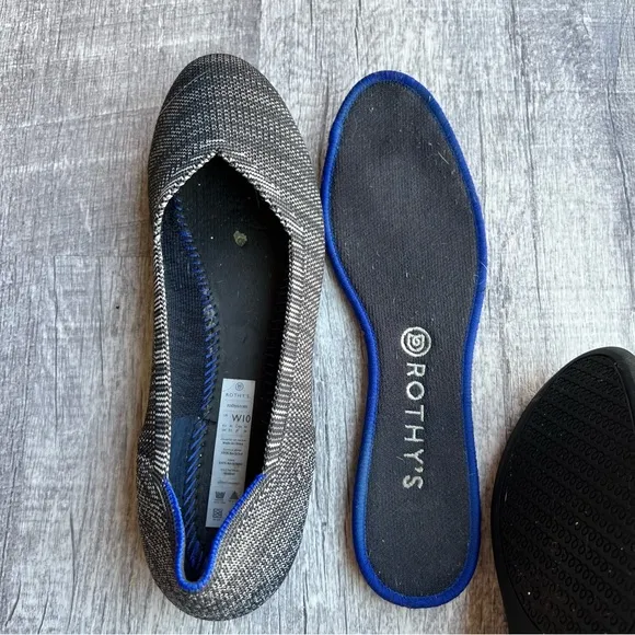 Rothy's Retired Granite Heather Flats Round Toe 10