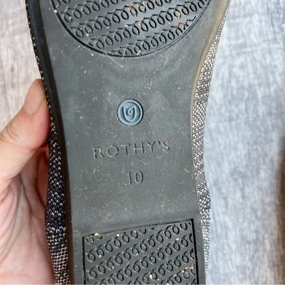 Rothy's Retired Granite Heather Flats Round Toe 10