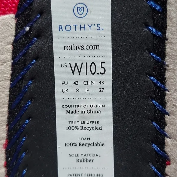 Rothy's retired hit pink round flats size 10.5