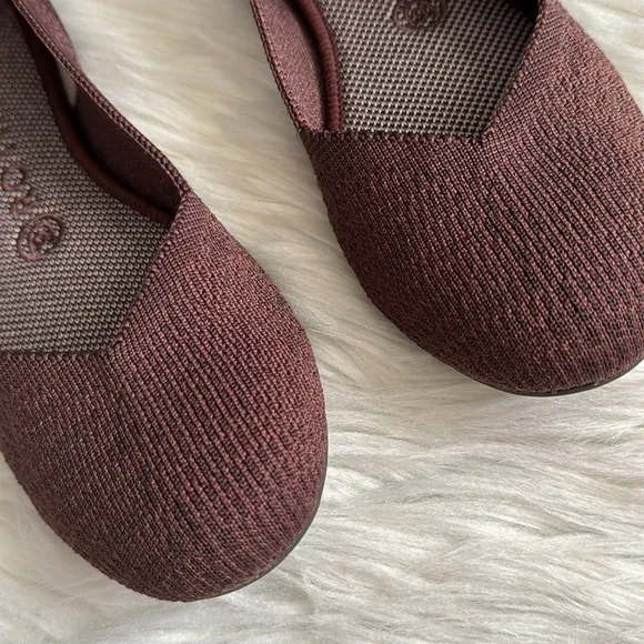 Rothy's Retired Truffled Python Round Toe Flats Size 8