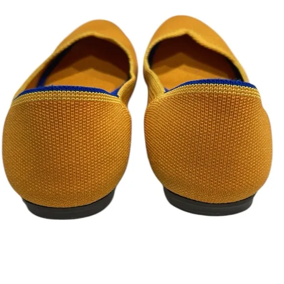 Rothy's Round Toe Ballet Flats Marigold Yellow SZ 7