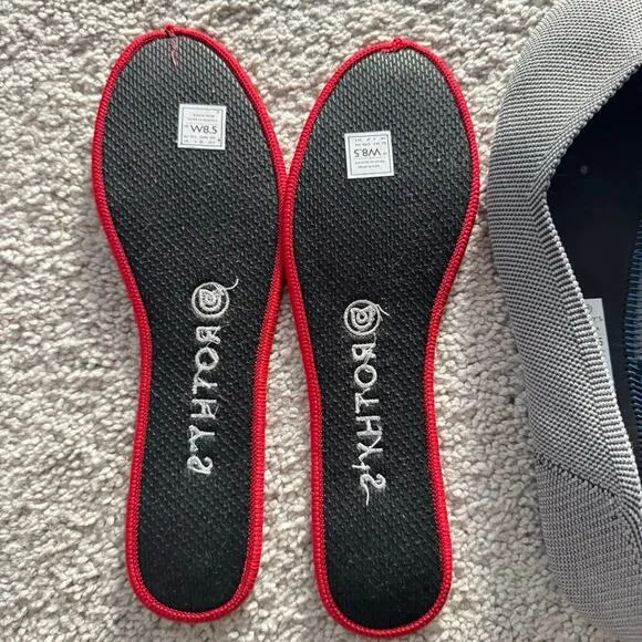 Rothy's Round Toe Ballet Flats Sz 8.5 Blue Gray
