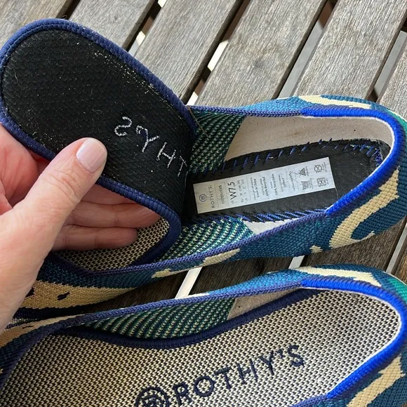 Rothy's Round Toe Flats Morrocan Blue Size 7.5