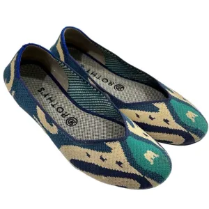 Rothy's Round Toe Flats Morrocan Blue Size 7.5