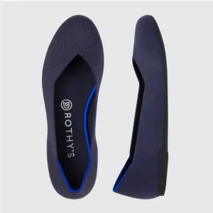 ROTHY’S Round Toe Navy Flats