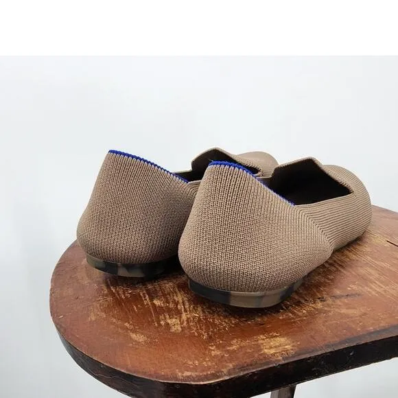 Rothy's Round Toe The Loafer Flats Slip On Size 8‎ Brown