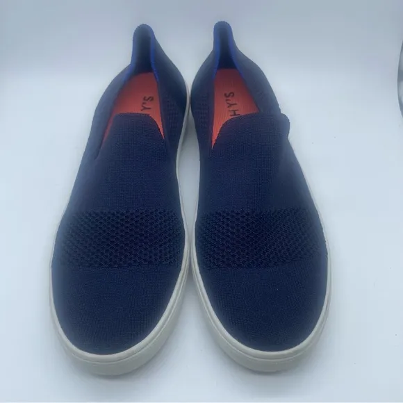 Rothy’s Sneaker Maritime Navy Blue Lattice