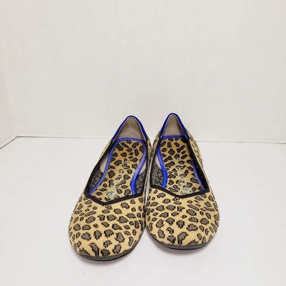 Rothy's Spotted Leopard Animal Round Toe Flats size 6