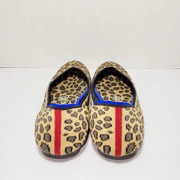 Rothy's Spotted Leopard Animal Round Toe Flats size 6