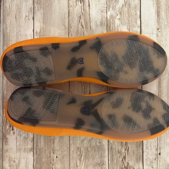 Rothy’s Tangerine Orange Round Flats
