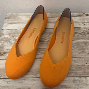 Rothy’s Tangerine Orange Round Flats