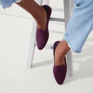 Rothy's The Almond Loafer in Plum Twill Size 10.5