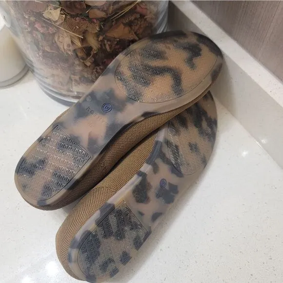 Rothy’s The Flat in Portobello Tan Brown Neutral Woven  Flats Round Toe Sz 10