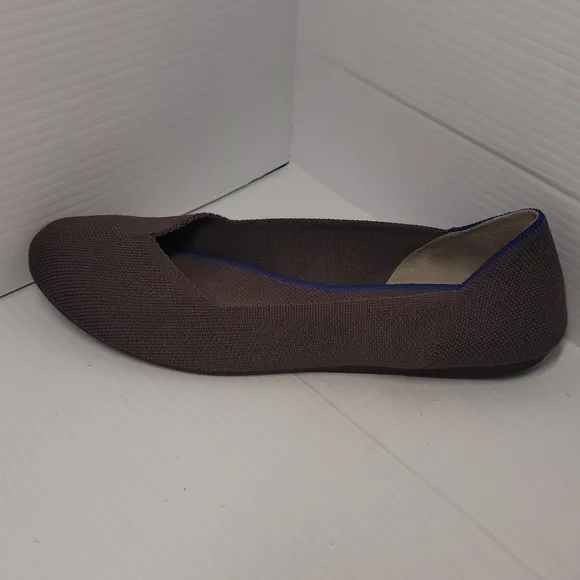 Rothy's The Flat Loafer Slip Ballerina On Casual Flats Round Toe Purple Grey 9