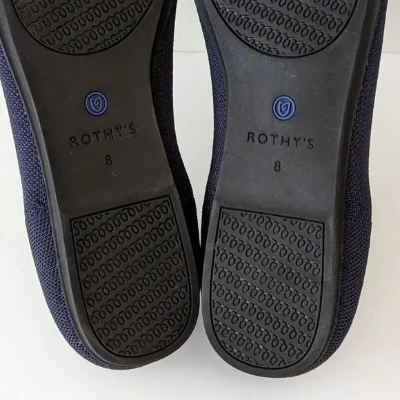 Rothy's The Flat Maritime Navy Round Toe Flats size 8 Retired in Box