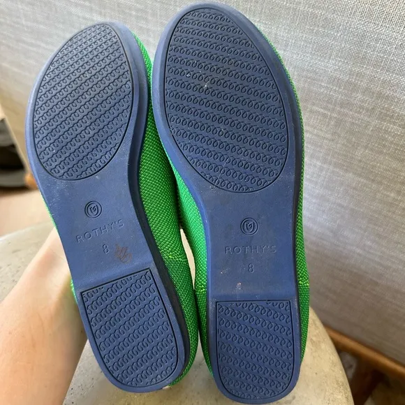 Rothy's The Flat Round Toe Ballet Flats in Jelly Bean Green
