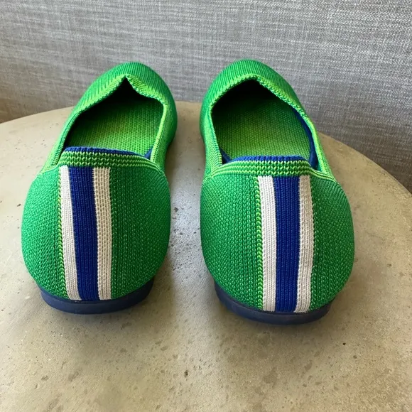 Rothy's The Flat Round Toe Ballet Flats in Jelly Bean Green