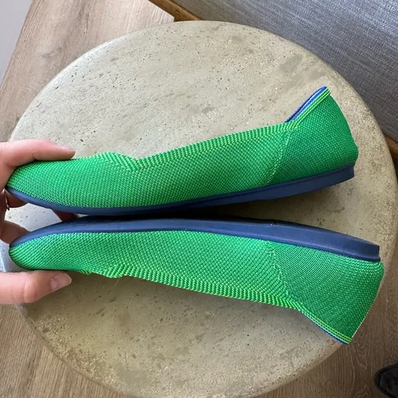 Rothy's The Flat Round Toe Ballet Flats in Jelly Bean Green
