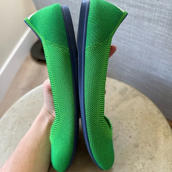 Rothy's The Flat Round Toe Ballet Flats in Jelly Bean Green