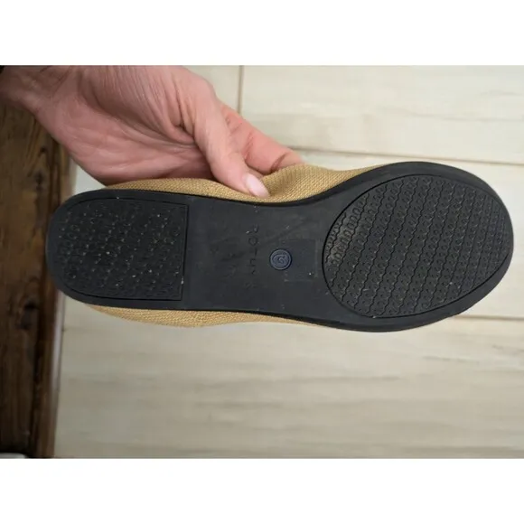Rothy's The Flat Round Toe Camel Captoe  Slip-On Ballet Flats