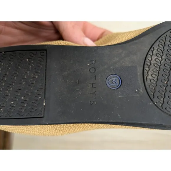 Rothy's The Flat Round Toe Camel Captoe  Slip-On Ballet Flats