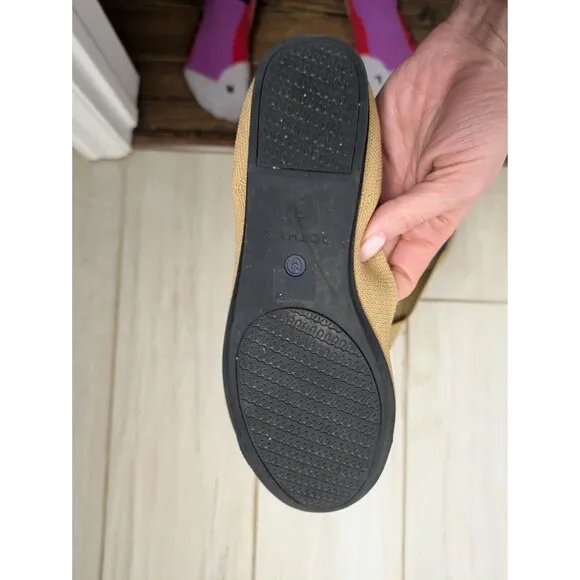 Rothy's The Flat Round Toe Camel Captoe  Slip-On Ballet Flats