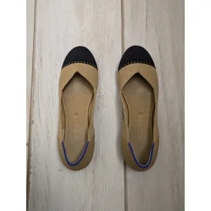 Rothy's The Flat Round Toe Camel Captoe  Slip-On Ballet Flats