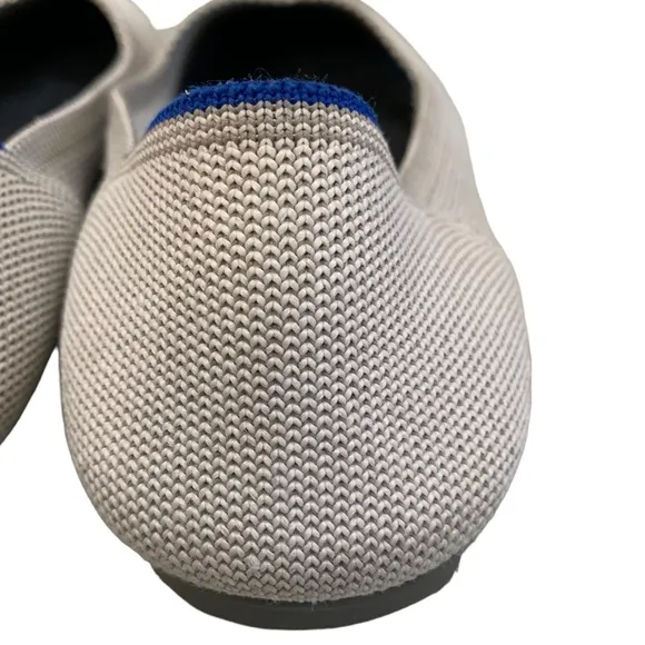 Rothy’s the Flat. Round toe gray quartz flats.