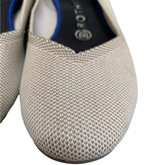 Rothy’s the Flat. Round toe gray quartz flats.