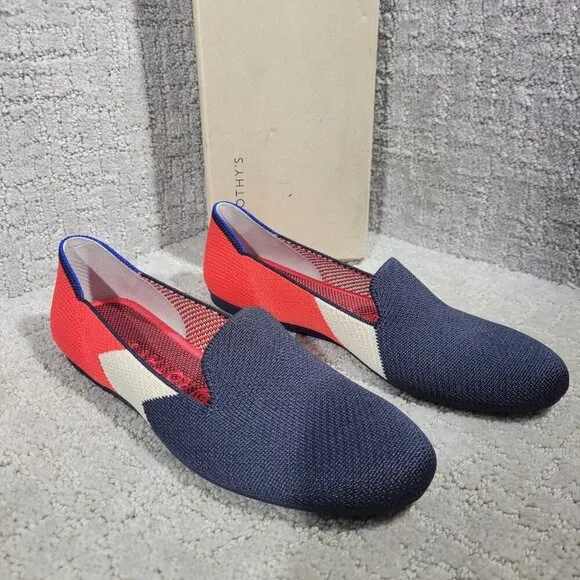 Rothys The Flat Women's Size 7 US Slate Prep Round Toe Slip on Flats Shoes