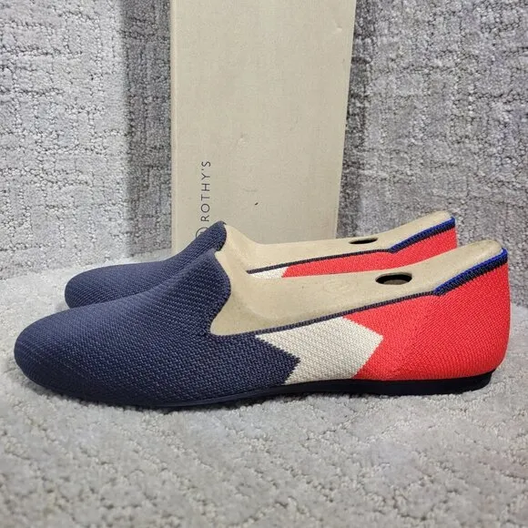 Rothys The Flat Women's Size 7 US Slate Prep Round Toe Slip on Flats Shoes
