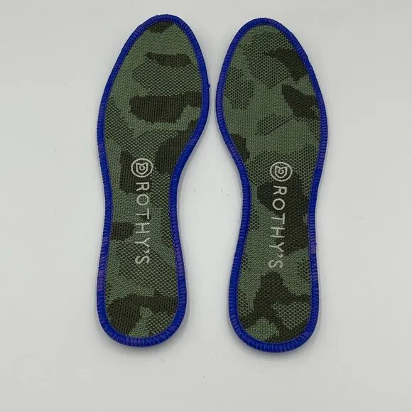 Rothy's The Loafer Olive Camo Green Round Toe Flat Shoes 7.5