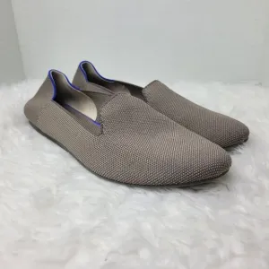 Rothys The Loafer Gray Ballet Flats Size 10.5 Knit Slip On Shoes Round Toe Shoes