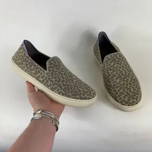 Rothy's The Original Sneakers Women's 8.5 Cheetah Print Slip-On Comfort Shoes