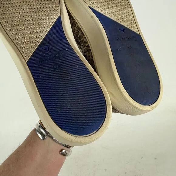 Rothy's The Original Sneakers Women's 8.5 Cheetah Print Slip-On Comfort Shoes